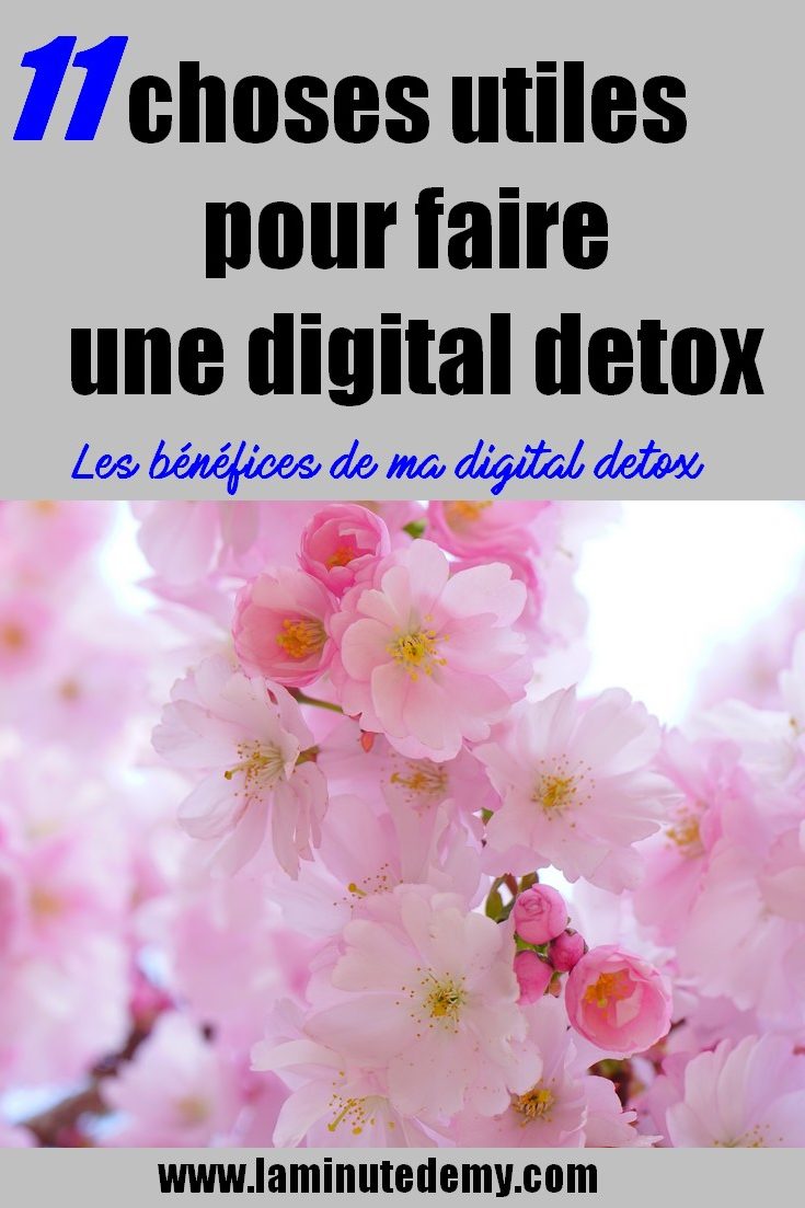 choses utiles pour faire une digital detox