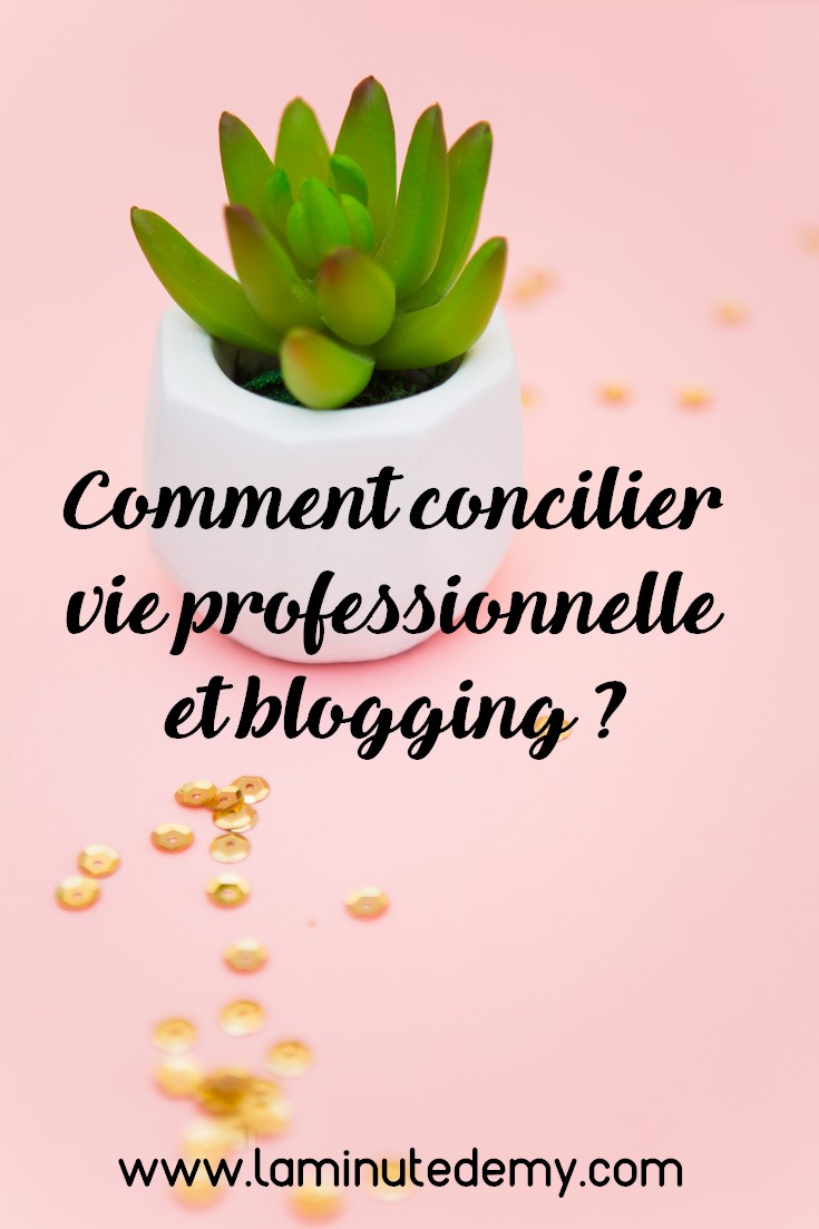 concilier vie professionnelle et blogging