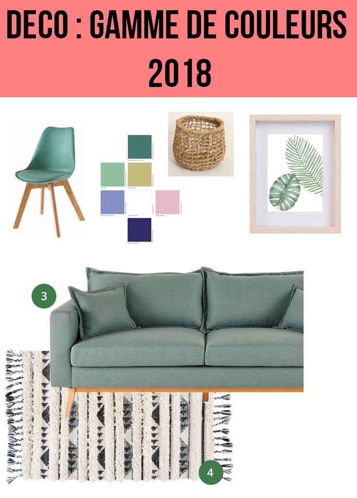 Déco : les couleurs tendances en 2018